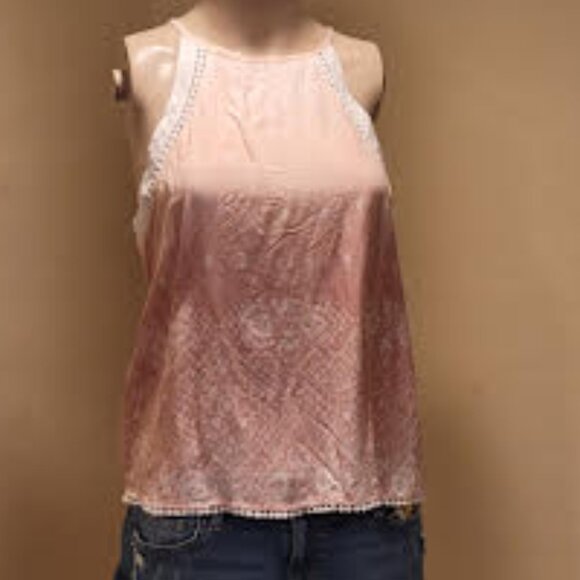 NWT Mudd ombre light dusty pink women's tank top - Size: Small - Picture 5 of 7